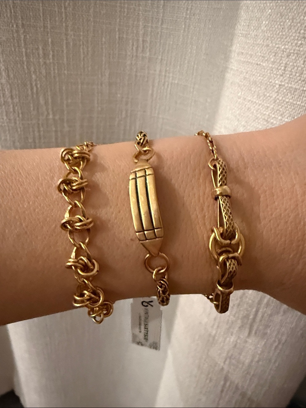 Alex and Ani Gold Chain ID Bracelet Bundle of 3 Women’s Gold Tone Bracelets